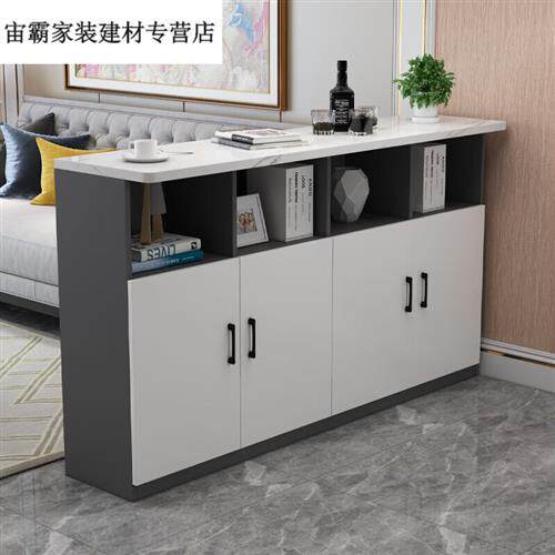 框庭玄关酒吧台 家用吧台桌厨房餐吧隔断柜多功能玄关柜现代简约