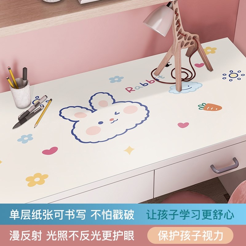 新款护眼高颜值可爱环保防v滑学生硅胶书桌垫儿童防水可擦洗桌布