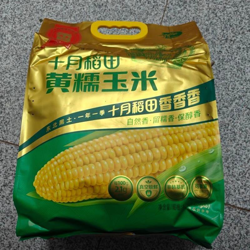 赵雅芝推荐 粗粮轻食十月稻田黄糯白糯黑糯玉米香甜糯东北黏苞米