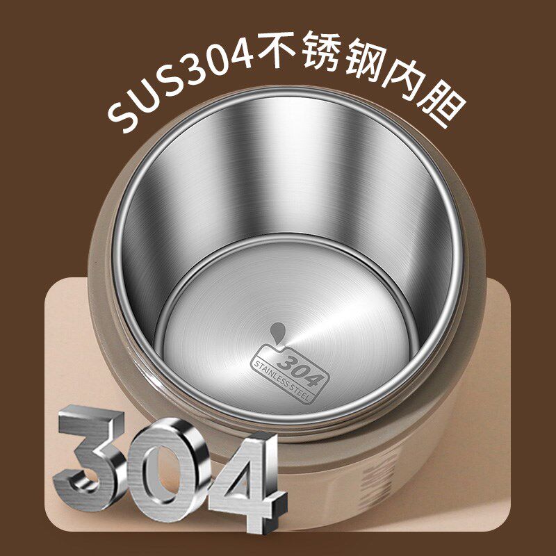 保温早餐杯带盖勺上班族便携外带豆浆燕麦粥牛奶杯子微波炉可加热