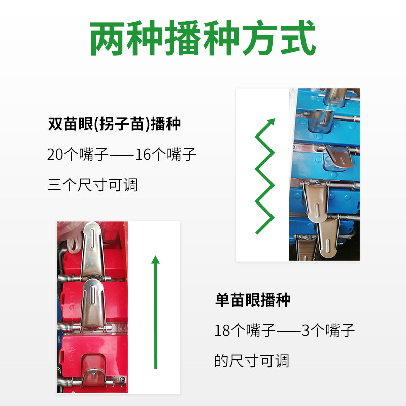 手推播种器 20嘴密苗种植 花生菜花草药豆玉米谷类播种穴播机