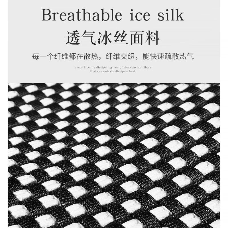 24年新款全包围汽车坐垫网红黑白格个性皮拼麻料车男女专用座椅套