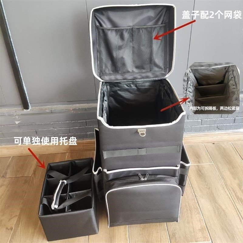 便携式客房服务车酒店清洁车拉杆包带滚轮宾馆保洁替换工具收纳箱