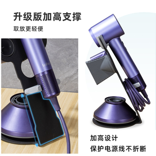 适用徕芬吹风机支架免打孔桌面莱芬电吹风筒LF03收纳挂架磁吸架子