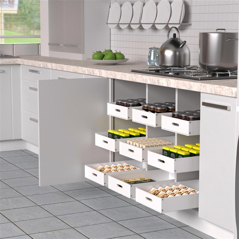 滑轨抽屉拉篮轨道托盘衣柜橱柜改造加装储物收纳盒PP材质收纳抽屉,收纳整理,收纳箱,淘宝优惠券,粉丝福利购,淘宝优惠卷