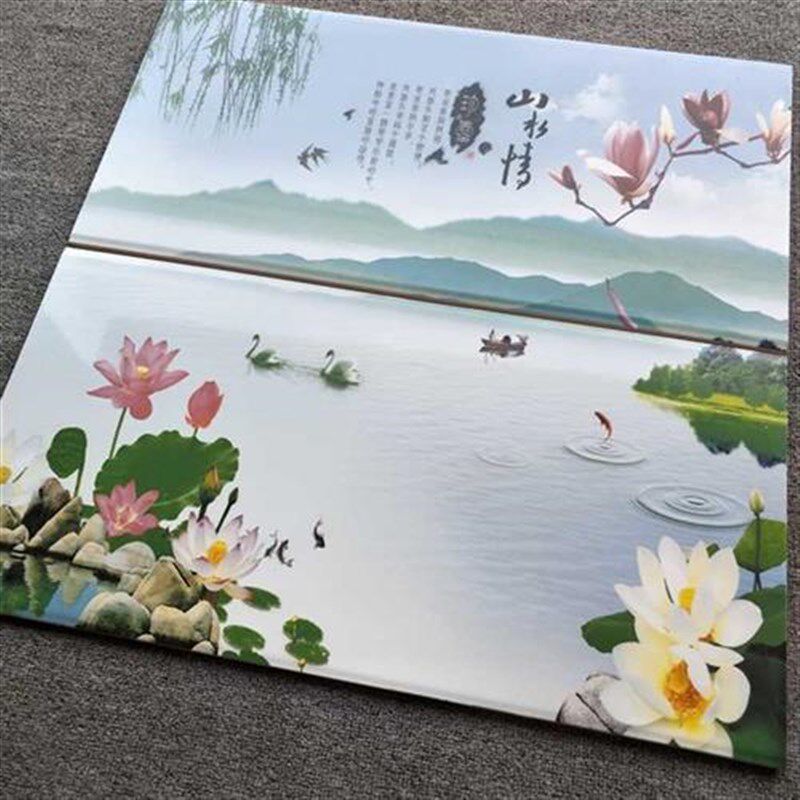 花砖300cX600  定做欧式厨房餐厅卫生间个性艺术装饰墙砖 花片瓷