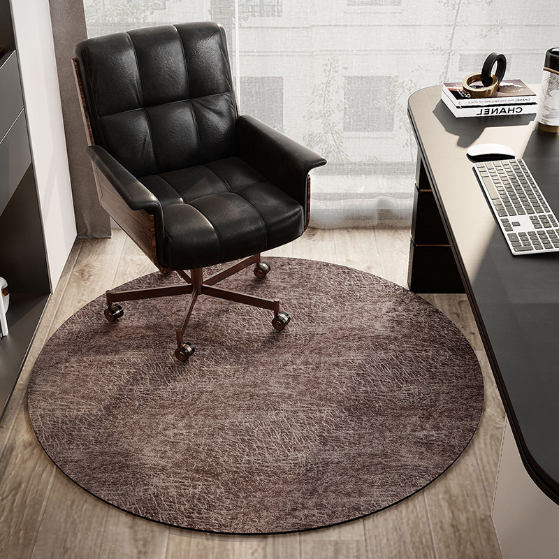 办公室电脑转椅圆形地垫可擦洗家用卧室书房吊篮摇椅隔音防滑地毯