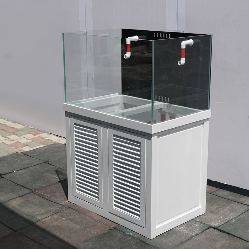 新款新品鑫品水族 大小型金晶超白玻璃鱼缸客厅 背包过滤海水海水