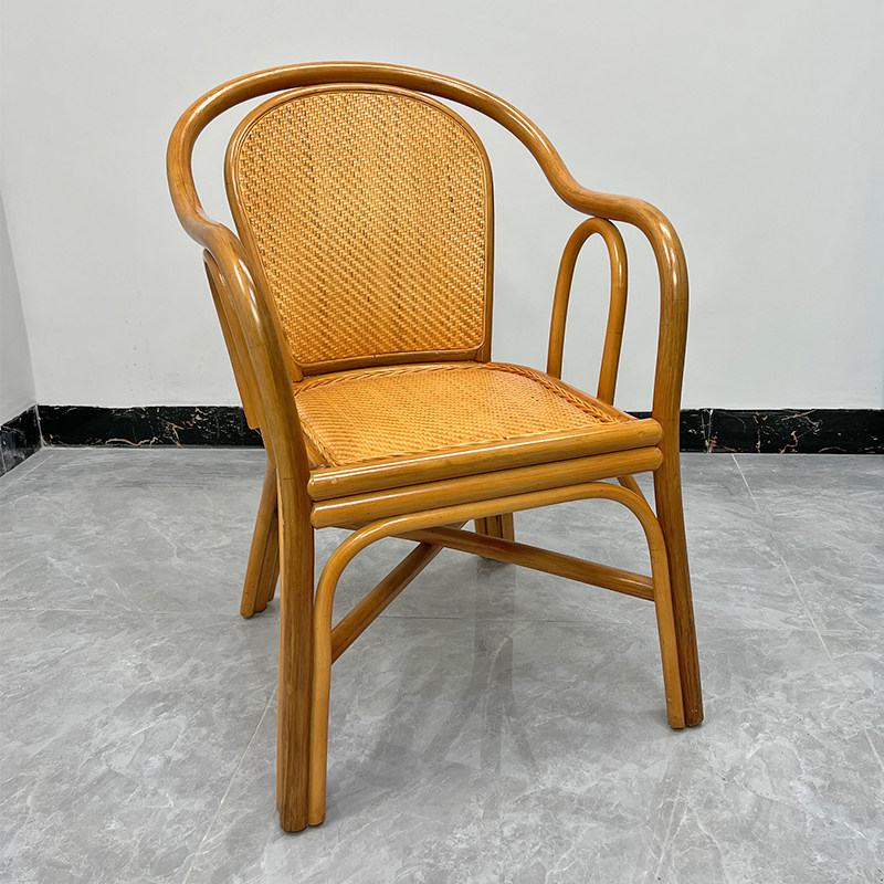 家用天然真藤藤编靠背椅阳台桌椅老人椅滕椅客厅藤椅三件套藤条椅,住宅家具,阳台椅,淘宝优惠券,粉丝福利购,淘宝优惠卷
