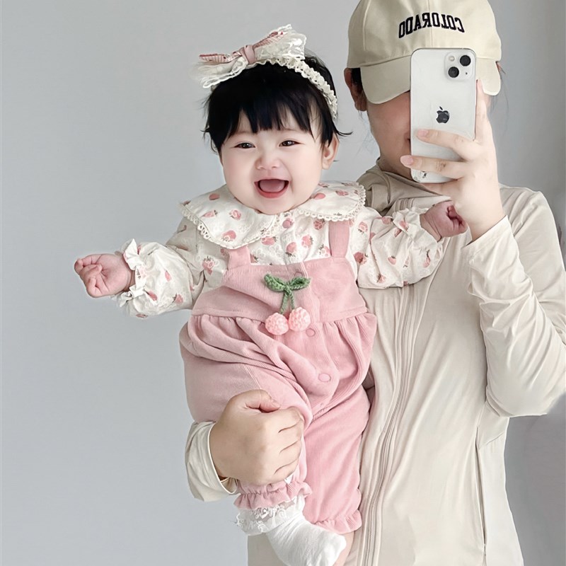采购产品婴儿服装,春季和秋季服装,女婴的连体衣,超级可爱的公主