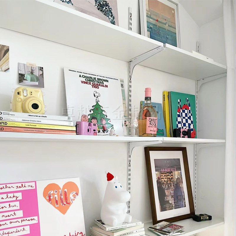 置物架木板一字隔板墙上Aa柱书架搁板衣柜层板托配件货架挡板