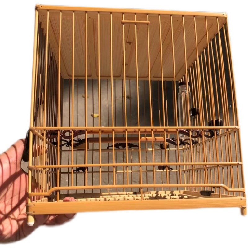 笼方顶【安板留配小叶紫檀尖隼全青套柯成辉】绣眼笼南笼临青配件