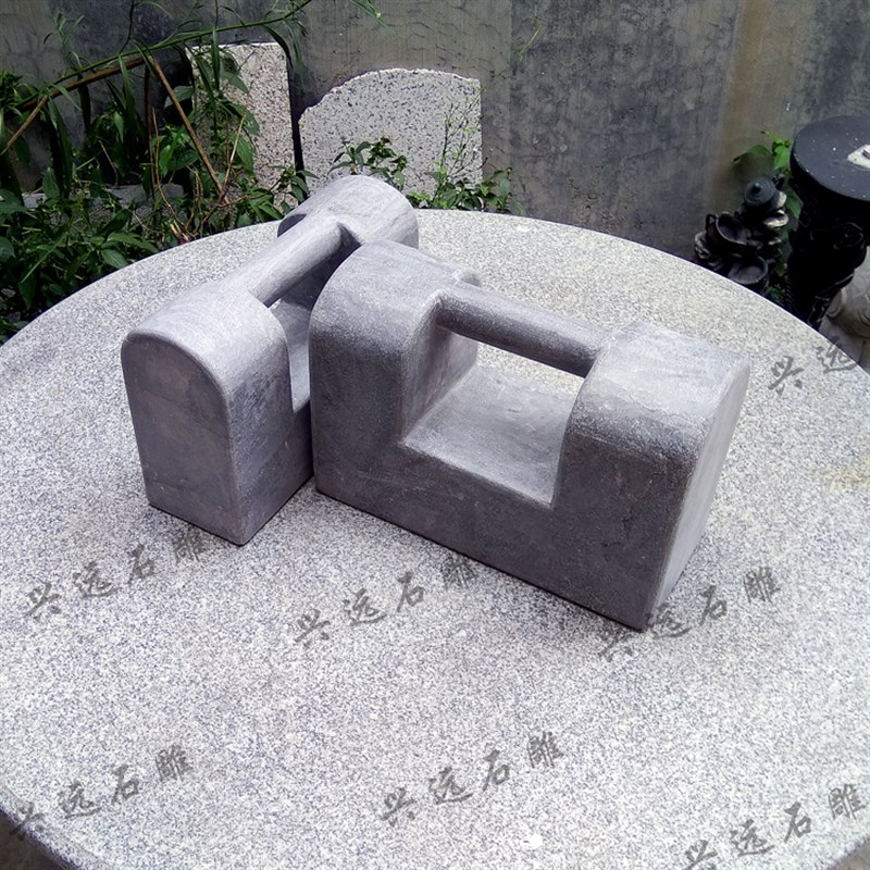 石锁抛光青石花岗岩倒角和圆头方头练功 石锁协会健身 九省