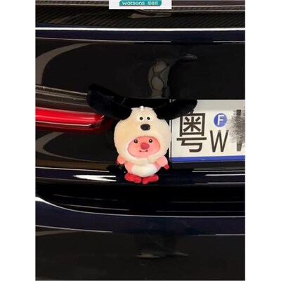 loopy车饰女神圣诞车尾挂件露比公仔可爱高级Q感摩托车屁股装饰品