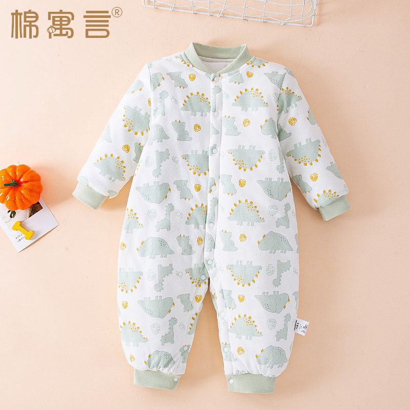 纯棉婴儿加棉哈衣男女儿童爬服宝宝夹棉保暖连体衣秋冬季加厚棉衣,童装/婴儿装/亲子装,连身衣/爬服/哈衣,淘宝优惠券,粉丝福利购,淘宝优惠卷