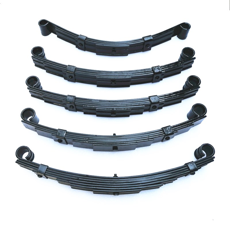 电动三轮车弓子钢板三轮车载重钢板簧改装四轮车平板拖车改装套件