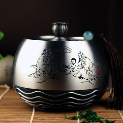 送领导高档商务礼品定制同学会送老师礼物同事退休纪念品茶罐实用