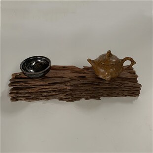 侘寂风小干泡茶盘茶托茶海功夫茶具千年阴沉木乌木实木壶承杯托板
