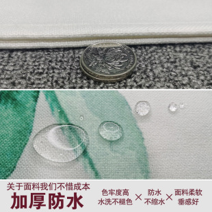 定制logo厨房防油烟门帘卫生间试衣间隔断帘奶茶店理发店挂布帘子
