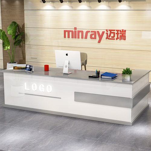 吧台收银台柜台桌商用小型迎宾店铺服装店饭店烤漆大气前台接待台