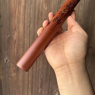 雷击枣木打鬼棒手工一体雕刻雷劈木拷鬼仗雷击木圆棒朱元帅