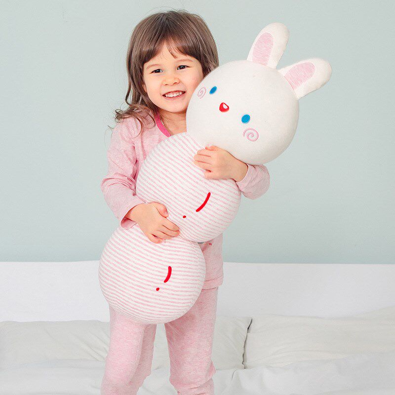 糖葫芦兔熊睡觉抱枕侧睡夹腿陪伴安抚长条枕可爱少儿抱睡