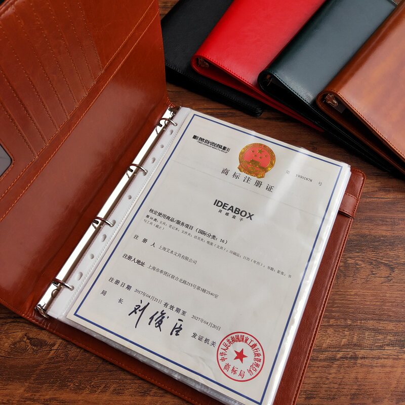 A4可拆卸资f料册活页文件夹文件袋文件装订整理经理夹产品展示图