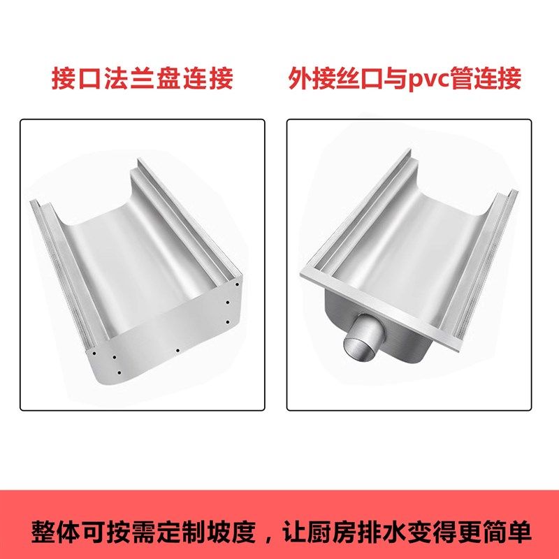 304不锈钢U型水沟槽餐饮厨房盖板排水沟下水道成品水沟槽地沟明沟,基础建材,排水沟槽/盖板,淘宝优惠券,粉丝福利购,淘宝优惠卷