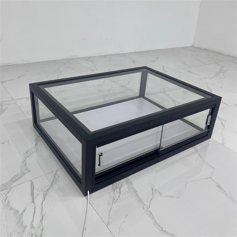 饰品五金展柜面包糕点纯玻璃柜冰糖葫芦展示架咖啡店吧台铁艺框架
