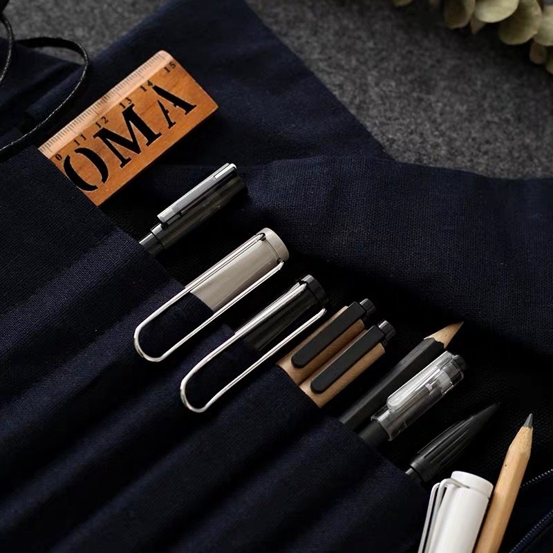 日式烫金手工布艺加厚笔帘卷笔袋毛笔旅行水彩笔钢笔古风文具,文具电教/文化用品/商务用品,笔帘,淘宝优惠券,粉丝福利购,淘宝优惠卷