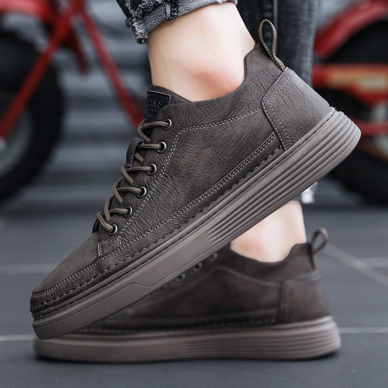 增高鞋男10cm冬季潮流板鞋男士休闲内增高8cm6cm皮鞋百搭透气鞋子