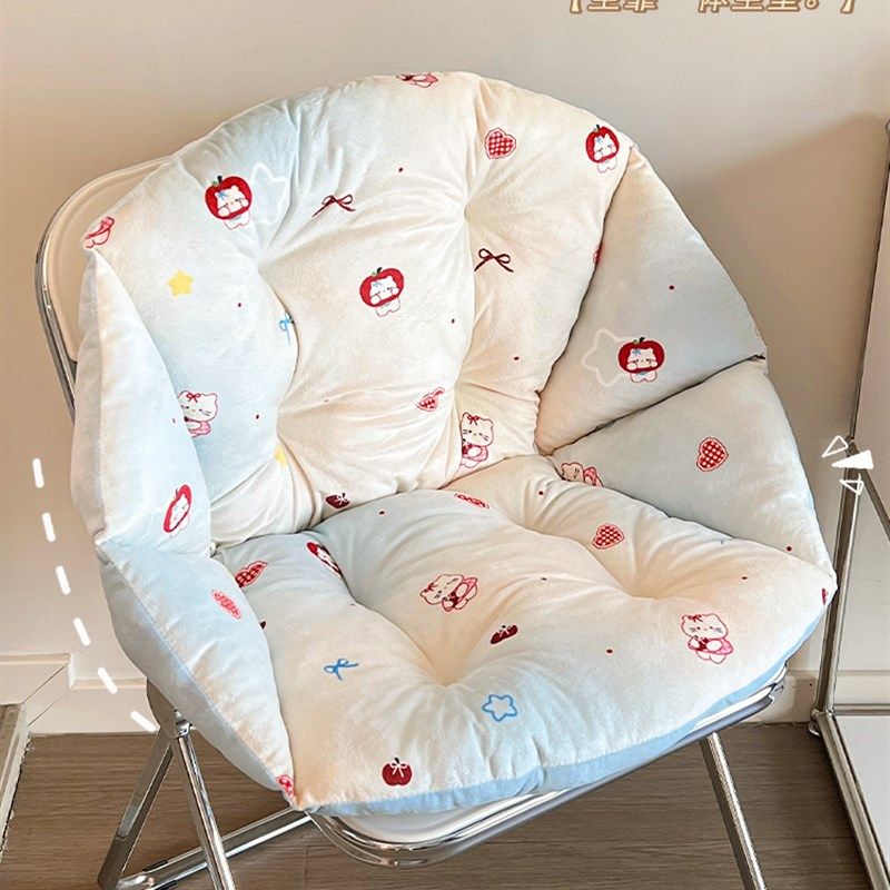 高颜值坐垫靠背一体座椅靠垫学生宿舍凳子办公室椅子垫加厚屁垫子,居家布艺,椅垫,淘宝优惠券,粉丝福利购,淘宝优惠卷