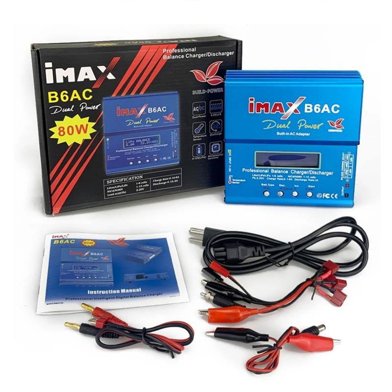 IMAX dB6AC 80W平衡充电器多功能智能锂电池充电器80W航模车模船