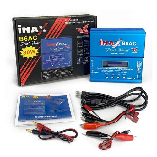 IMAX dB6AC 80W平衡充电器多功能智能锂电池充电器80W航模车模船