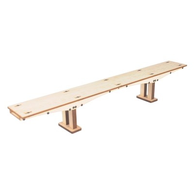 diy手工木质结构桥梁模型连续简支梁桥钢架桥学生拼装材料玩具。