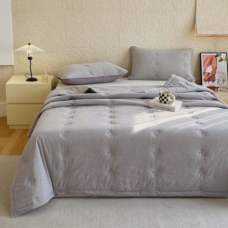 空调被夏凉被新疆全棉双人夏季儿童薄被子宿舍单人学生可机洗