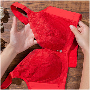 有钢圈文胸薄款带钢圈大胸显小全罩杯防下垂大码软钢圈内衣女夏季