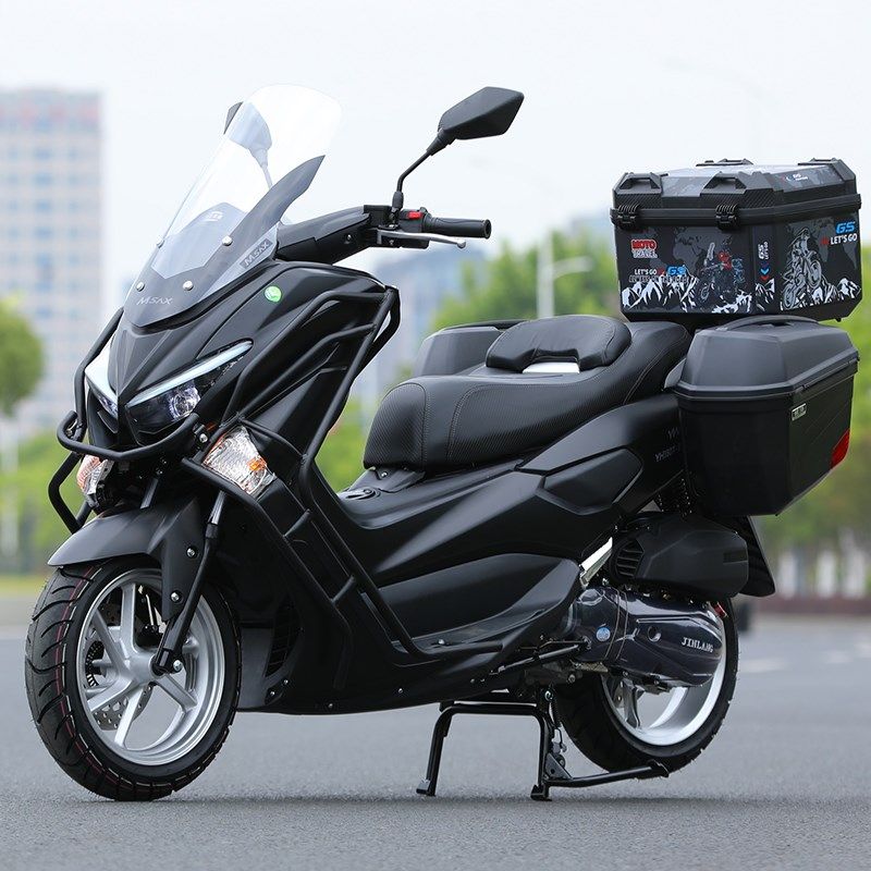 成人踏板车150cm摩托车燃油助力车整车可上牌代步车助动车长途摩