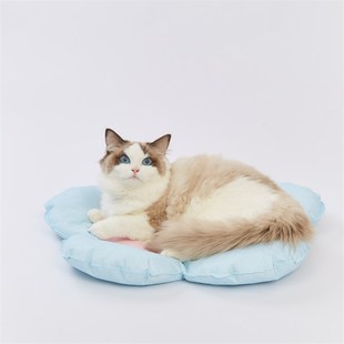元気喵丨猫窝花朵冰垫窝宠物夏季降温猫咪睡垫无人岛凉垫耐抓耐磨