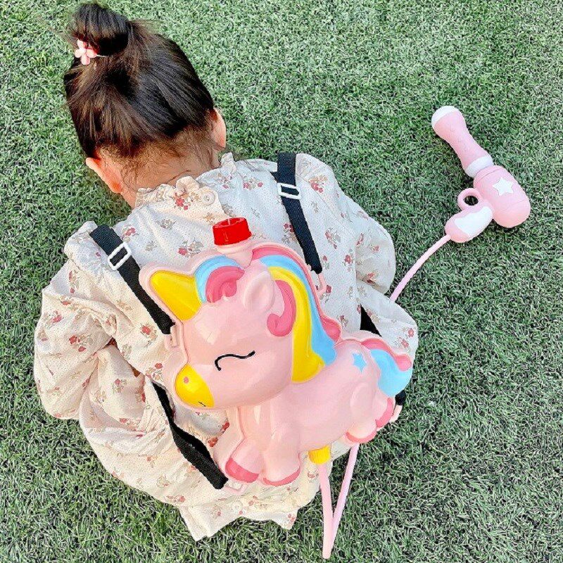 儿童背包水枪玩具喷水抽拉式小孩大容量戏水呲R水喷水枪男女孩玩