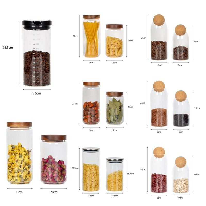 样板间厨房摆件储物罐玻璃密封瓶收纳罐咖啡杂粮装饰品样板房软装,家居饰品,装饰摆件,淘宝优惠券,粉丝福利购,淘宝优惠卷