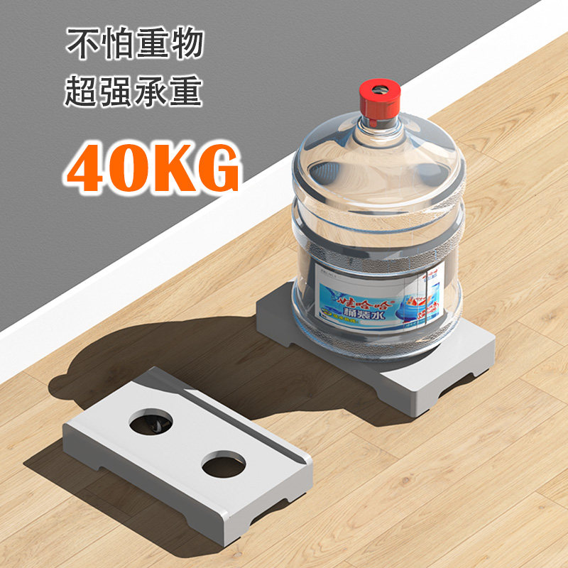 实木台式电脑主机箱底座托架万向可移动带滑轮散热支架置物架托盘