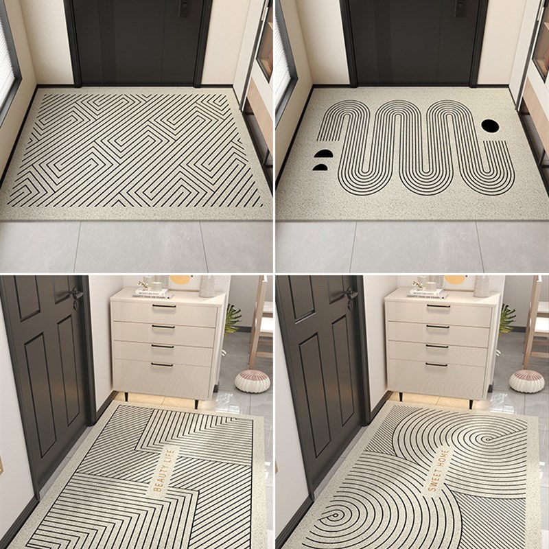 地垫入户门垫进门门口蹭脚垫家用简约玄关防滑垫子可裁剪丝圈地毯