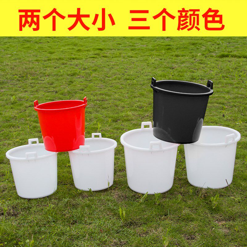 家用式农用挑粪桶浇菜大担水桶牛筋塑料加厚熟胶T尿桶双老耳水桶