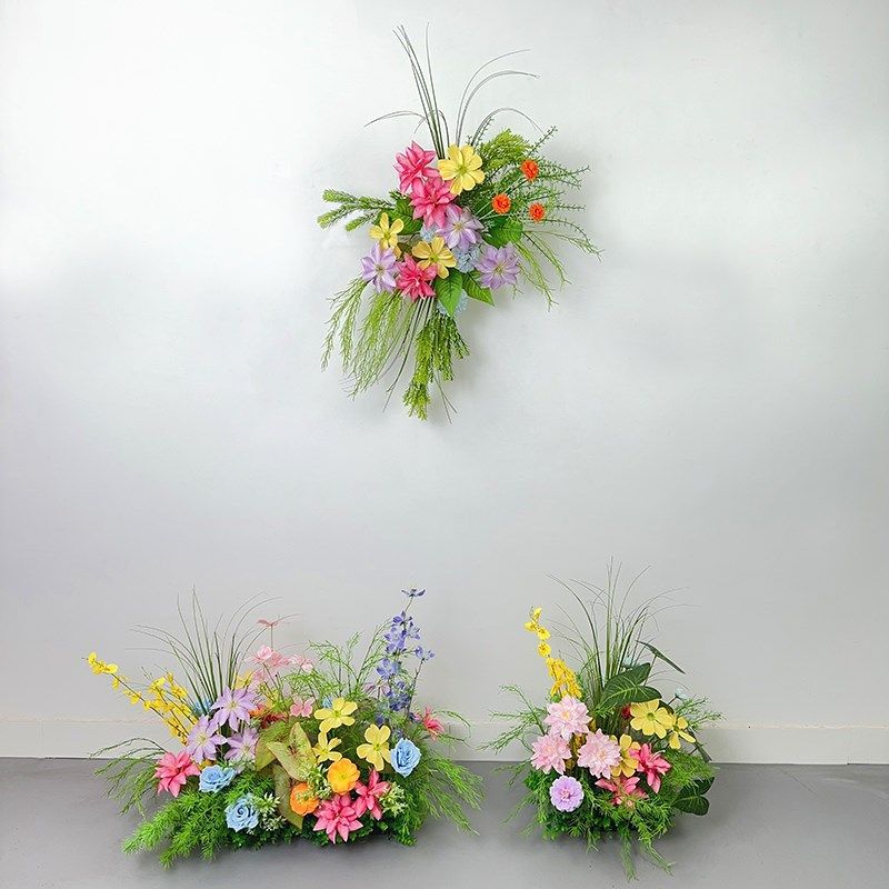 新款莫奈花园森系仿真花婚礼地排花商场网红拍照打卡橱窗摆设婚庆,节庆用品/礼品,婚庆绢花,淘宝优惠券,粉丝福利购,淘宝优惠卷