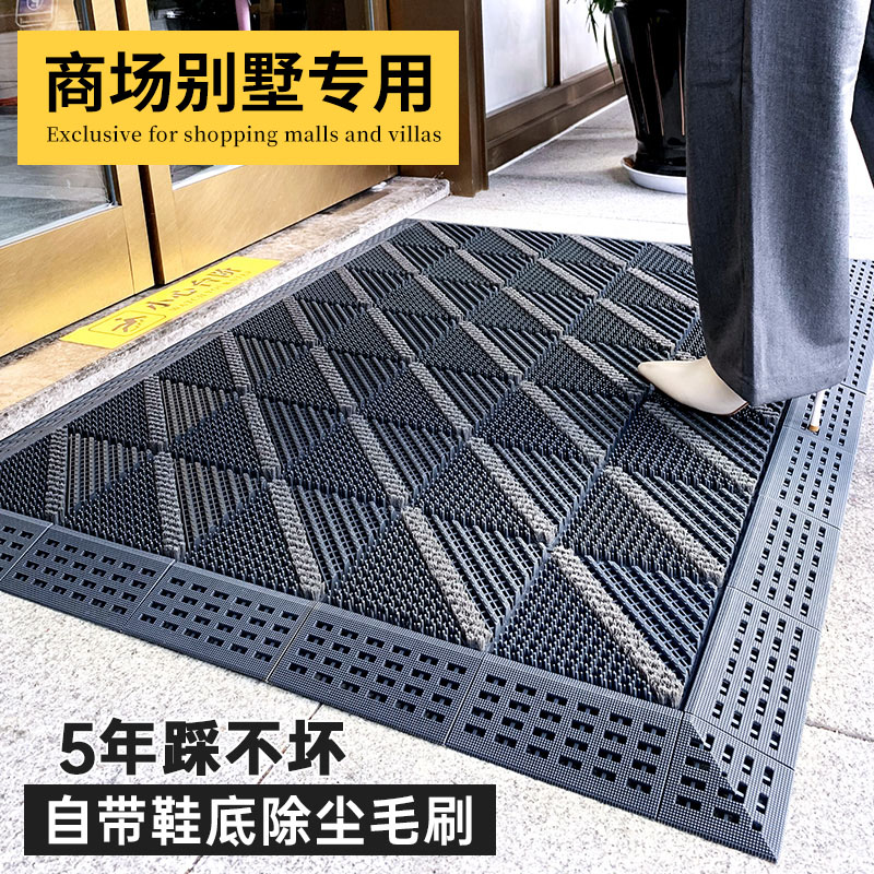 室外防滑地垫除尘酒店门口脚垫拼接地毯商场进门门垫防水防晒商用