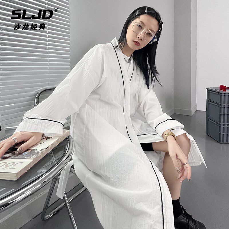 网红潮理发店围布美发客袍发廊剪发染发衣焗油工作