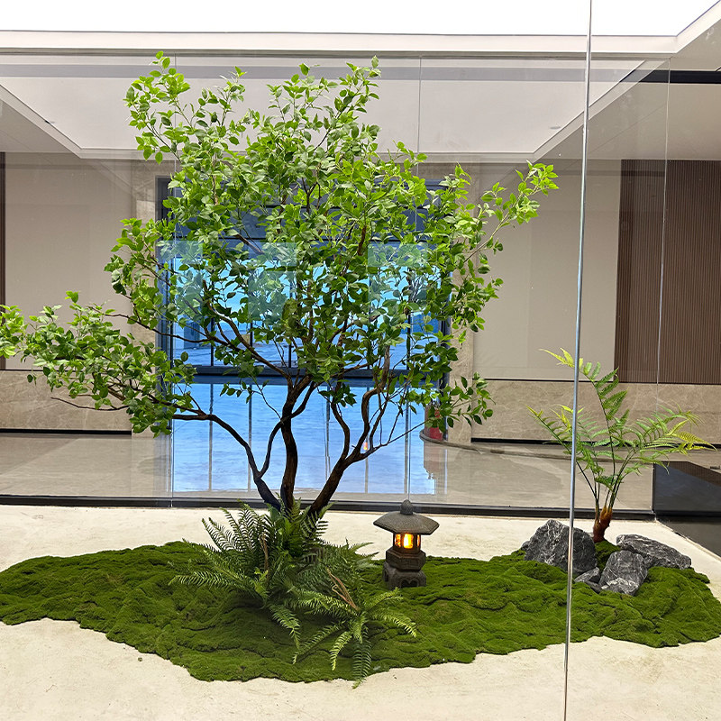 大型仿真树马醉木假树室内绿植干B景装饰植物景观店铺造景落地摆