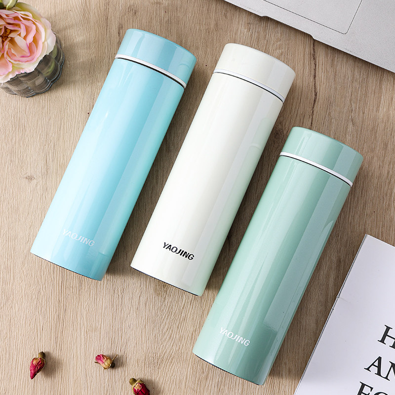 真陶瓷骨瓷内胆女士保温杯高颜值茶水分离杯大容量男士泡茶杯水杯