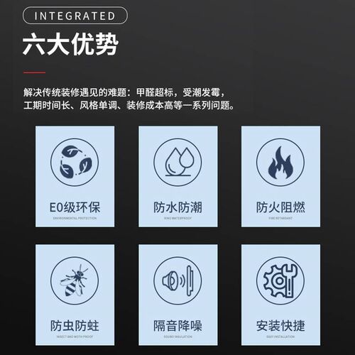 竹木纤维集成墙板墙裙护墙板中式楼梯半铺翻新幼儿园装饰板材E0级